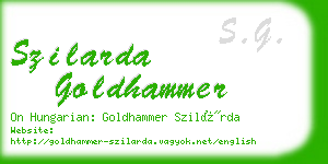 szilarda goldhammer business card